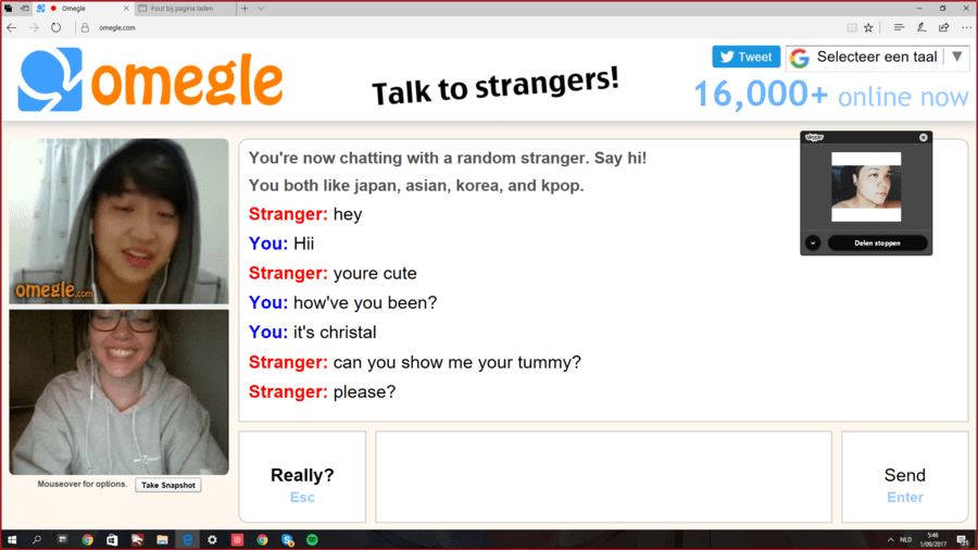 Omegle Homepage
